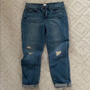 J Crew worn in Boyfriend jeans size 28.